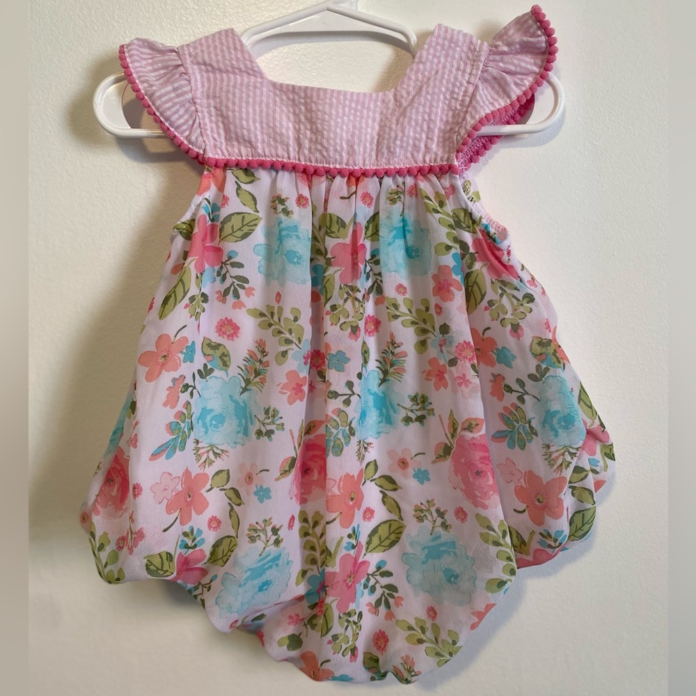 Baby Essentials Pink Floral Romper
